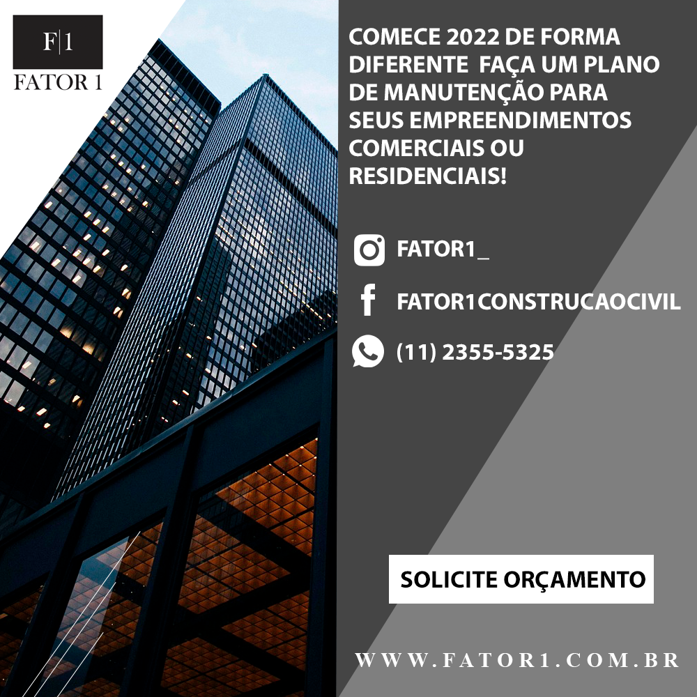 Comece 2022 de forma diferente faça um plano de manutenção para seus empreendimentos comerciais ou residenciais!