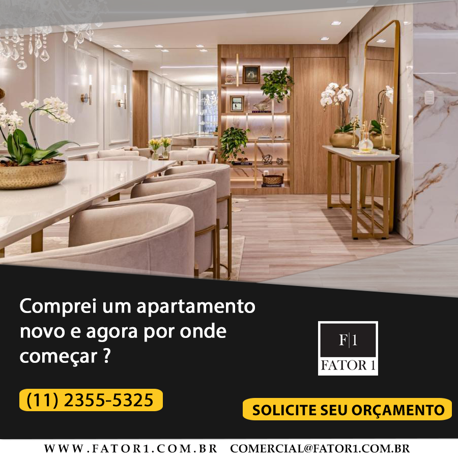 Comprei um apartamento novo e agora por onde começar ? 