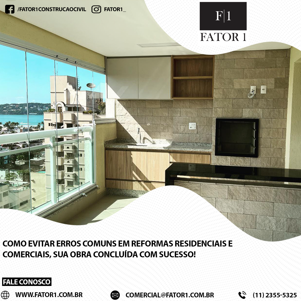 Como evitar erros comuns em reformas residenciais e comerciais, sua obra concluída com sucesso!