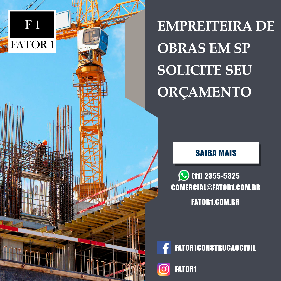 Empreiteira de obras em SP Solicite seu Orçamento