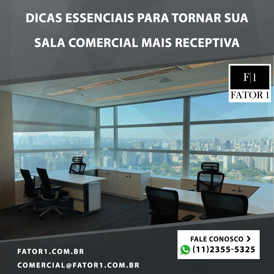 Dicas essenciais para tornar sua sala comercial mais receptiva