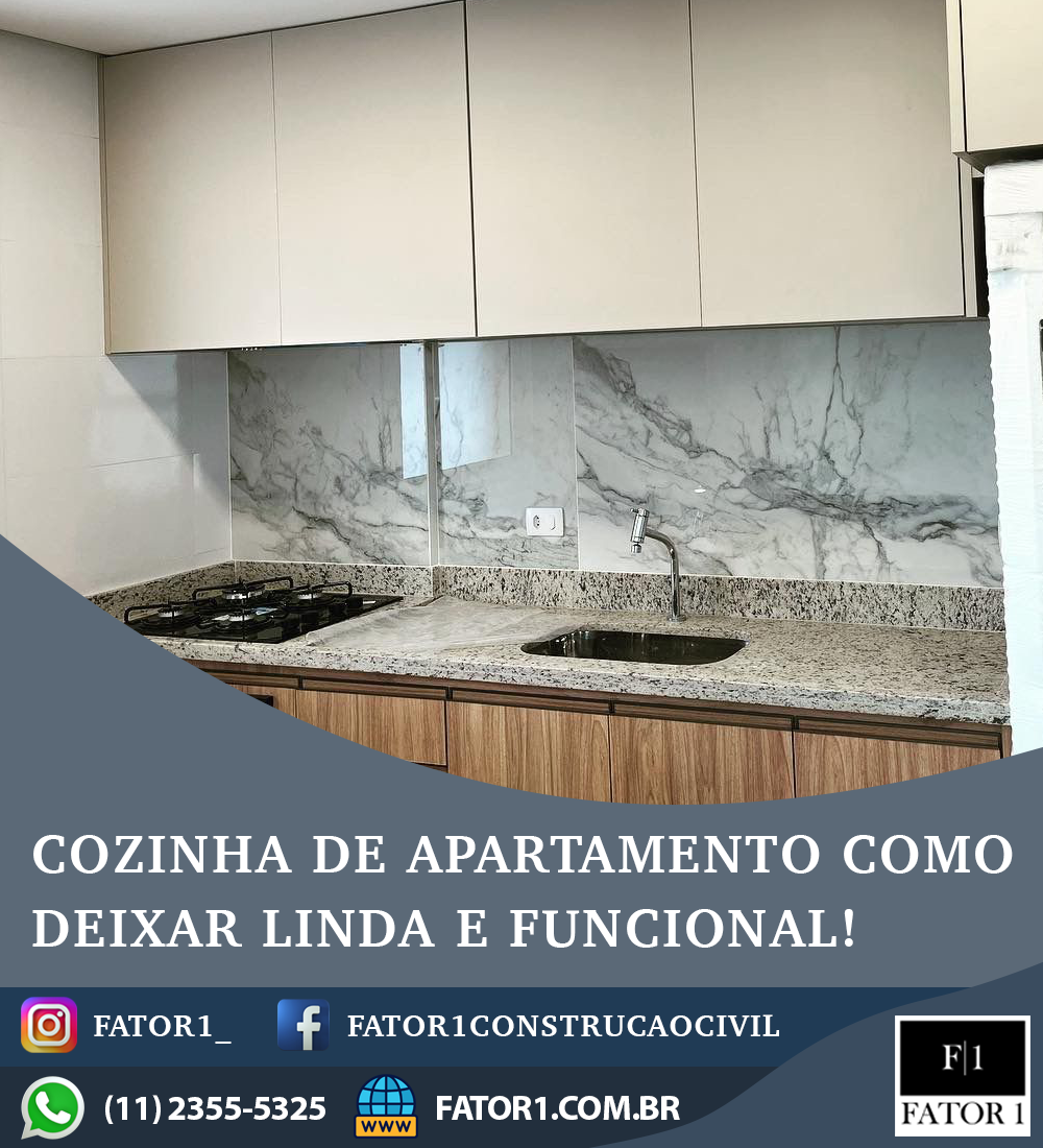 Cozinha de Apartamento como deixar linda e funcional!